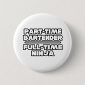 Badge Rond 5 Cm Bartender / Ninja (Devant)