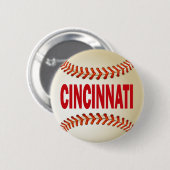 BADGE ROND 5 CM BASE-BALL DE CINCINNATI (Devant & derrière)