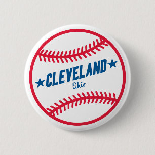 Badge Rond 5 Cm Base-ball de Cleveland