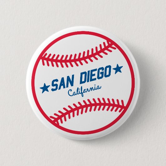 Badge Rond 5 Cm Base-ball de San Diego (Devant)