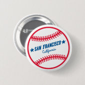 Badge Rond 5 Cm Base-ball de San Francisco (Devant & derrière)