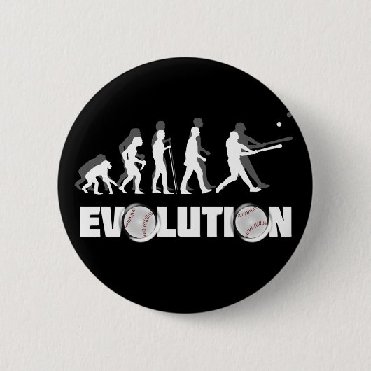 Badge Rond 5 Cm Base-ball d'évolution (Devant)