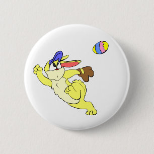 Badge Rond 5 Cm Base-ball Pâques