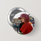 Badge Rond 5 Cm Base-ball sur mesure Sports Photo boy (Devant & derrière)
