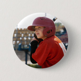 Badge Rond 5 Cm Base-ball sur mesure Sports Photo boy