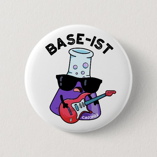 Badge Rond 5 Cm Base ist Funny Chimie Pun (Devant)