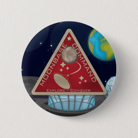 Badge Rond 5 Cm Base lunaire (Devant)