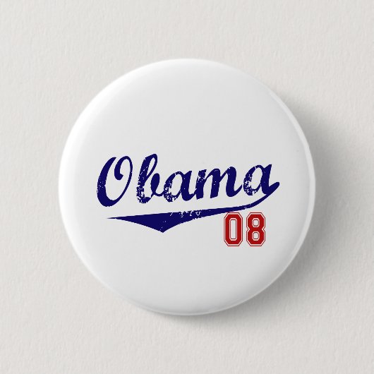 Badge Rond 5 Cm baseall d'obama (Devant)