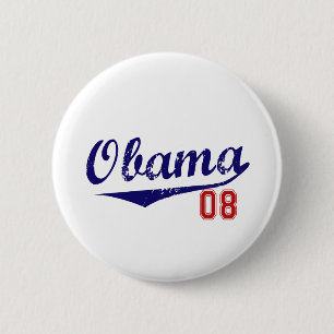 Badge Rond 5 Cm baseall d'obama