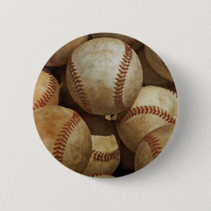 Badge Rond 5 Cm Baseball