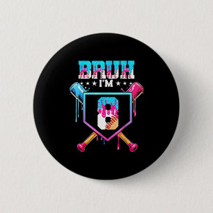 Badge Rond 5 Cm Baseball 8 ans Crème glacée goutte 8e anniversaire
