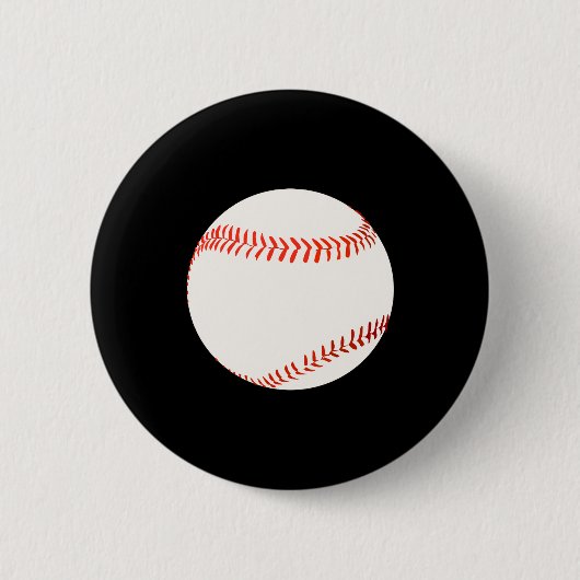 Badge Rond 5 Cm Baseball Design (Devant)