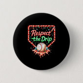 Badge Rond 5 Cm Baseball Drip Boys Ice Cream Christmas Youth Respe (Devant)