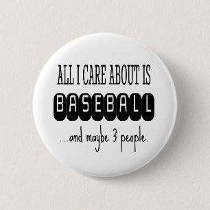 Badge Rond 5 Cm Baseball drôle Sarcastique tendance