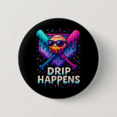 Badge Rond 5 Cm Baseball Lifestyle 101 Vêtements Jeune Baseball Dr (Devant)