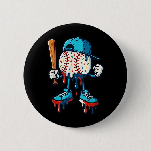Badge Rond 5 Cm Baseball Lifestyle 101 Vêtements Jeune Baseball Dr (Devant)