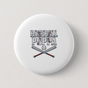 Badge Rond 5 Cm Baseball Poppa Vintage Gravure Design de T-shirt_1