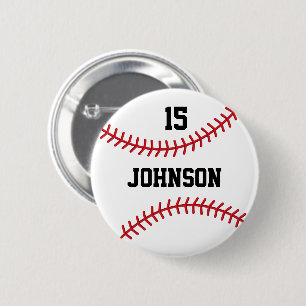 Badge Rond 5 Cm Baseball Sport personnalisé / Bouton de softball