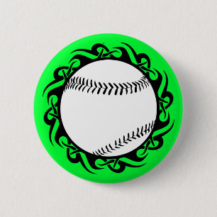 Badge Rond 5 Cm baseball. tribal.