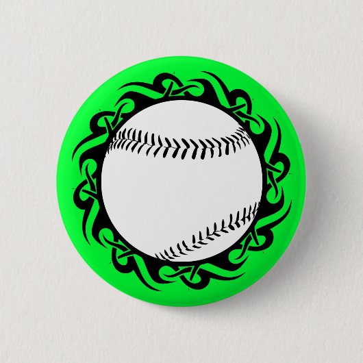 Badge Rond 5 Cm baseball. tribal. (Devant)