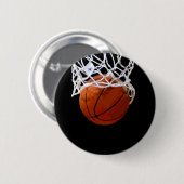 Badge Rond 5 Cm Basket (Devant & derrière)