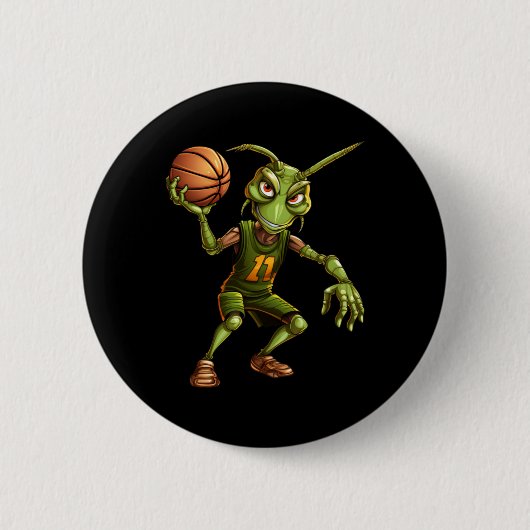 Badge Rond 5 Cm Basket-ball (Devant)