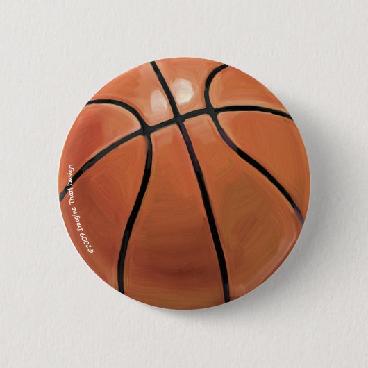 Badge Rond 5 Cm Basket-ball (Devant)