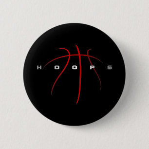 Badge Rond 5 Cm Basket-ball Basket-ball