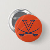 Badge Rond 5 Cm Basket-ball des Cavaliers de Virginie (Devant & derrière)