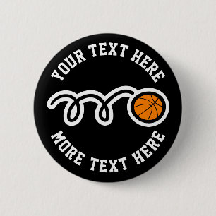 Badge Rond 5 Cm Basket-ball des enfants fête d'anniversaire pour u