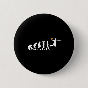 Badge Rond 5 Cm Basket-ball - Évolution humaine Darwin