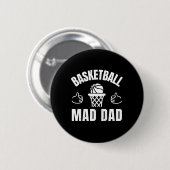 Badge Rond 5 Cm Basket-ball papa (Devant & derrière)