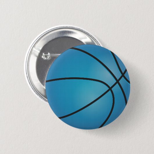 Badge Rond 5 Cm Basket bleu (Devant & derrière)