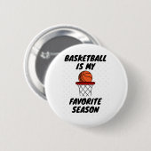 Badge Rond 5 Cm Basketball Est Ma Saison Préférée 8 (Devant & derrière)