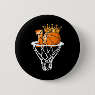 Badge Rond 5 Cm Basketball Joyeux 10e anniversaire Boy Bball 10 an