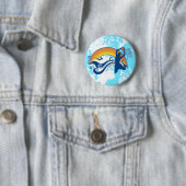 Badge Rond 5 Cm basketball. summersetz. (En situation)