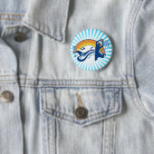 Badge Rond 5 Cm basketball. summersetz. (En situation)