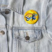 Badge Rond 5 Cm basketball. summersetz. (En situation)