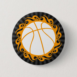 Badge Rond 5 Cm basketball. tribal.