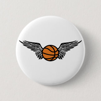 Badge Rond 5 Cm basketball. tribal.