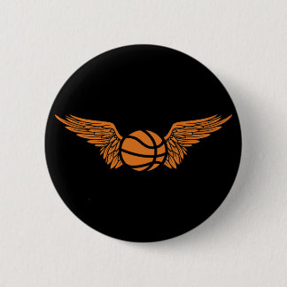 Badge Rond 5 Cm basketball. tribal.