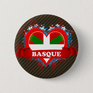 Badge Rond 5 Cm Basque d'amour du cru I