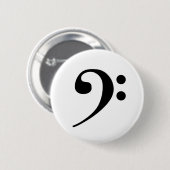 Badge Rond 5 Cm Bass clef (Devant & derrière)