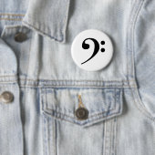 Badge Rond 5 Cm Bass clef (En situation)