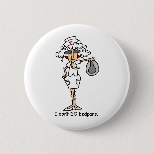 Badge Rond 5 Cm Bassins de lit ! (Devant)