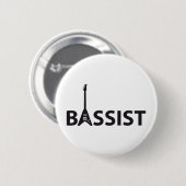 Badge Rond 5 Cm Bassiste (Devant & derrière)