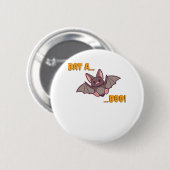 Badge Rond 5 Cm Bat A Bote Cute Bat (Devant & derrière)