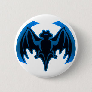 Badge Rond 5 Cm Bat Bleu Le MUSÉE Zazzle Cadeaux