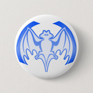 Badge Rond 5 Cm Bat Blue Inv Le MUSÉE Zazzle Cadeaux
