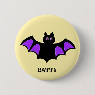 Badge Rond 5 Cm Bat de Batty Halloween
